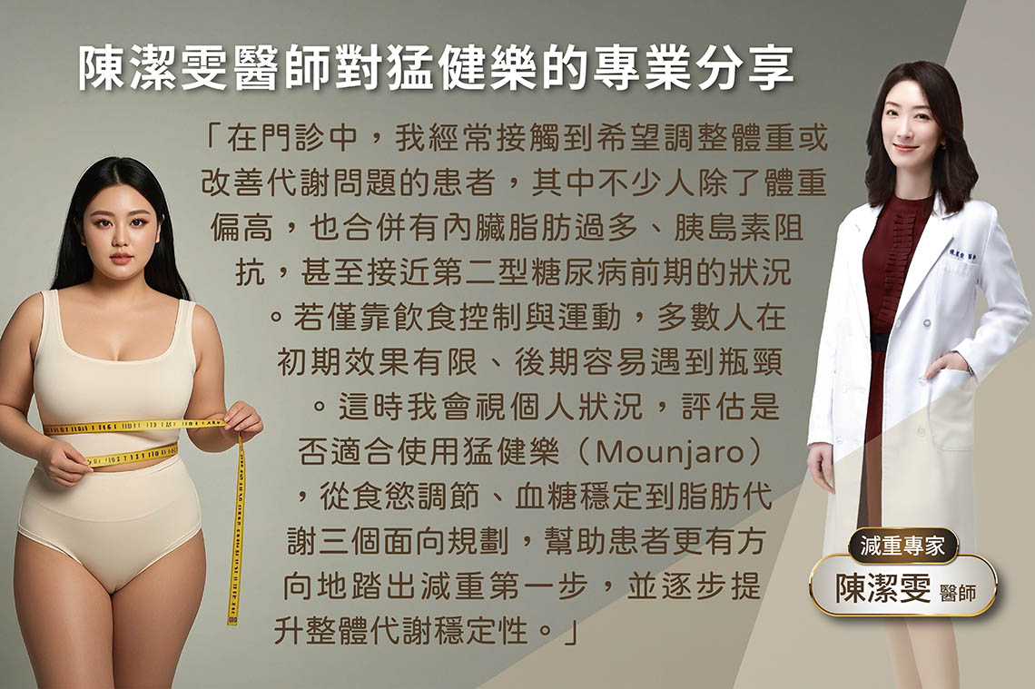 陳潔雯醫師：猛健樂Mounjaro臨床經驗的專業分享