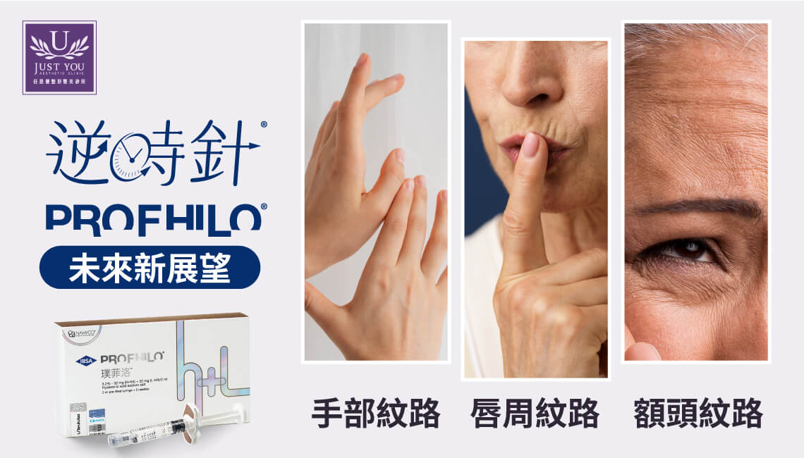 逆時針未來新展望 – 手部紋路、唇周、額頭紋路等多處