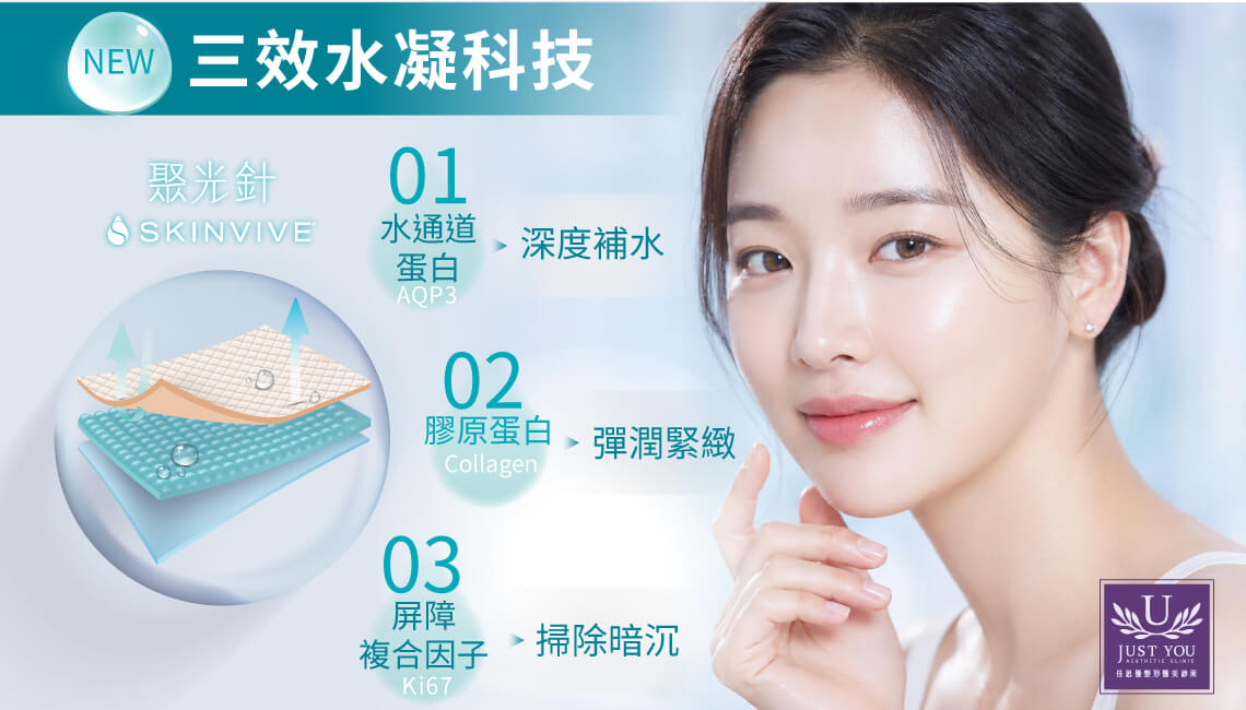 喬雅登SKINVIVE聚光針-三效水凝科技，能深度補水、彈潤緊緻及掃除暗沉。