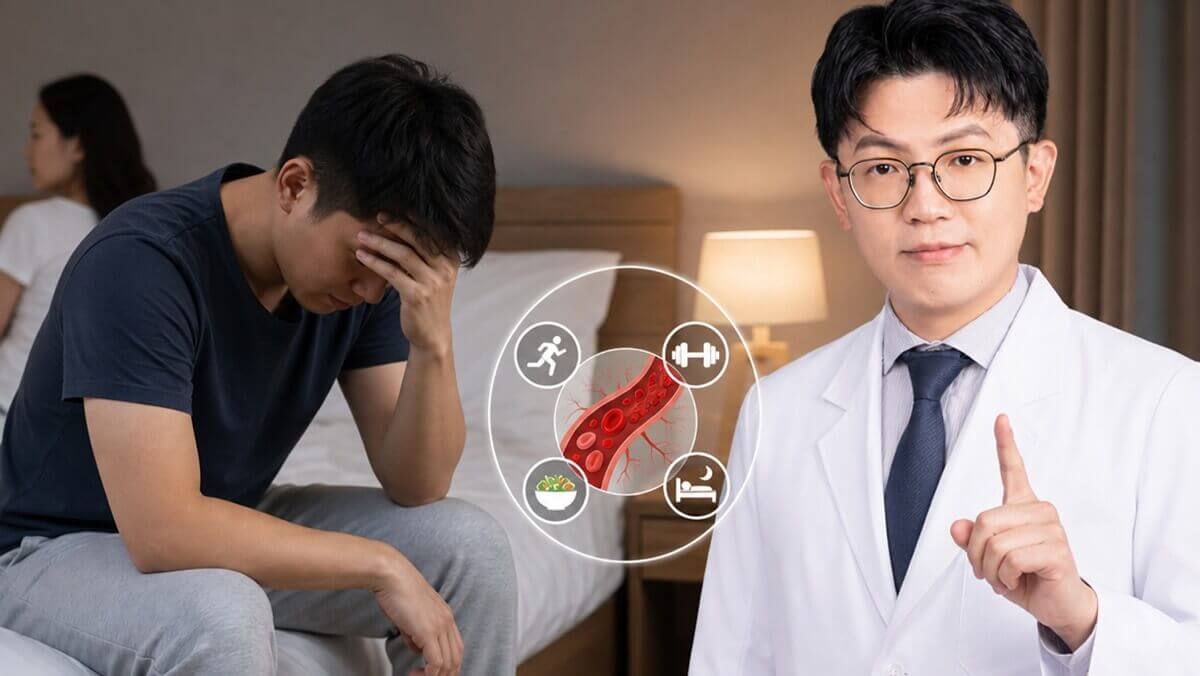 佳思優整形醫美診所林琪鈞醫師表示,現代男性工作壓力大、長期熬夜、外食與缺乏運動成為常態,身體機能、荷爾蒙節律與血液循環都可能受到影響,其中,勃起功能變化往往是最容易影響親密關係,也是最容易被忽略的問題。